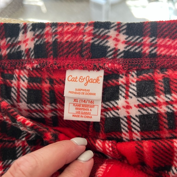 Cat & Jack red flannel pajama pants 14/16 - Picture 2 of 3
